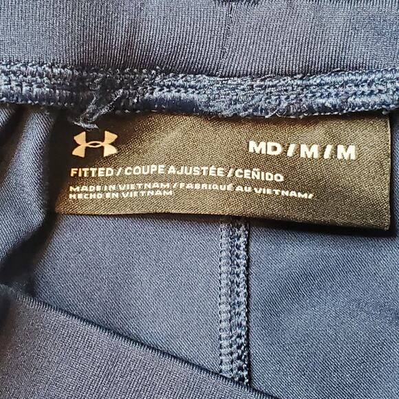 Under Armour Men's Size M Unstoppable Tapered Pants Navy Blue 1352028 - Picture 7 of 8